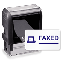 Self-Inking Stamp - Faxed (Blue) Stamp