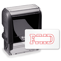 Self-Inking Stamp - Paid (Initial Box) Stamp