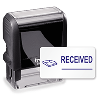 Self-Inking Stamp - Received (Blue, Inbox) Stamp