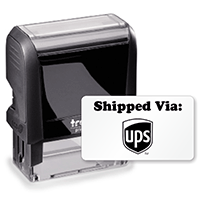 Self-Inking Stamp - Shipped Via: Ups Stamp